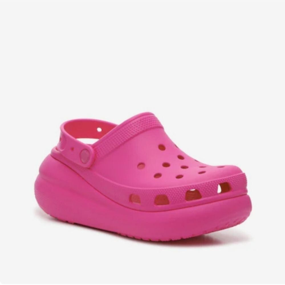Crocs Classic Crush Clog Hot Pink NWT 10 Lightweight Comfort Shoes | Barbiecore - Picture 8 of 16